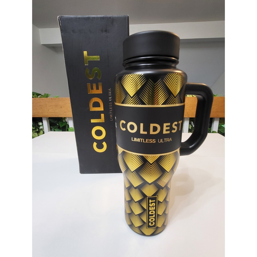 Collectible Rare Coldest 36oz Limitless GOLD DRAGON Leak proof, Open Box
